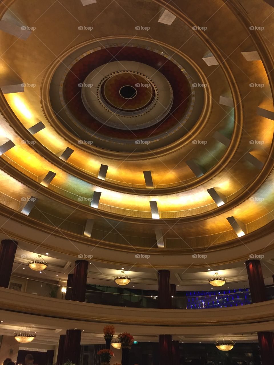 Hotel Lobby Ceiling.  Abu Dhabi
