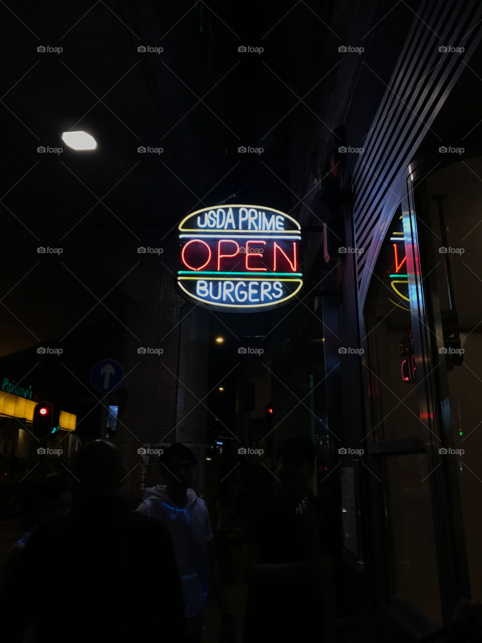 Burger Open Sign 