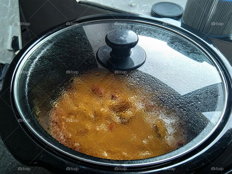 chicken curry in a slow cooker