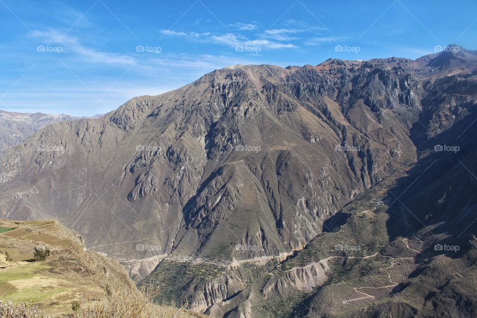 Mountain in the Canon de Colca in Peru.