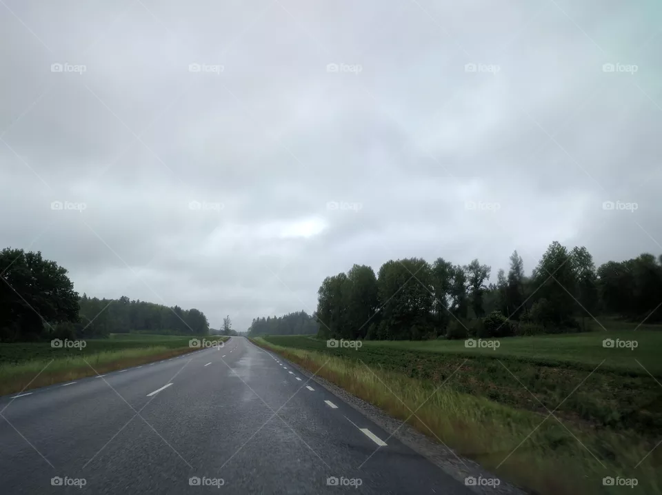 Road, Asphalt, No Person, Landscape, Highway