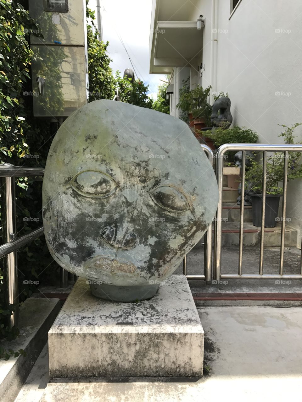 Strange statue