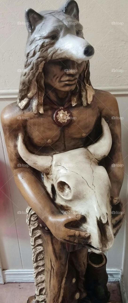Native Indian statue