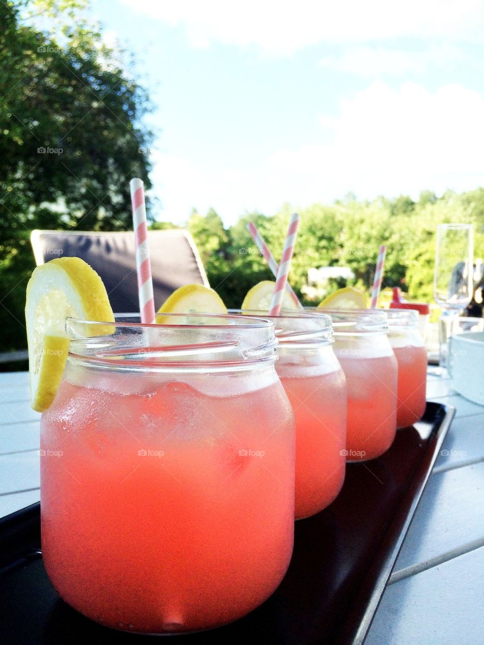 Cocktail in jar