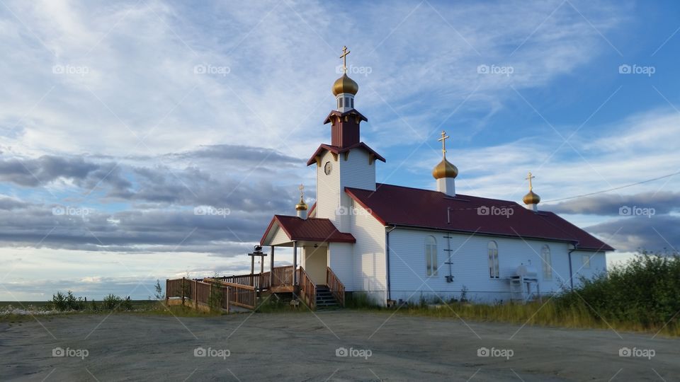 beautiful Russian Orthodox church