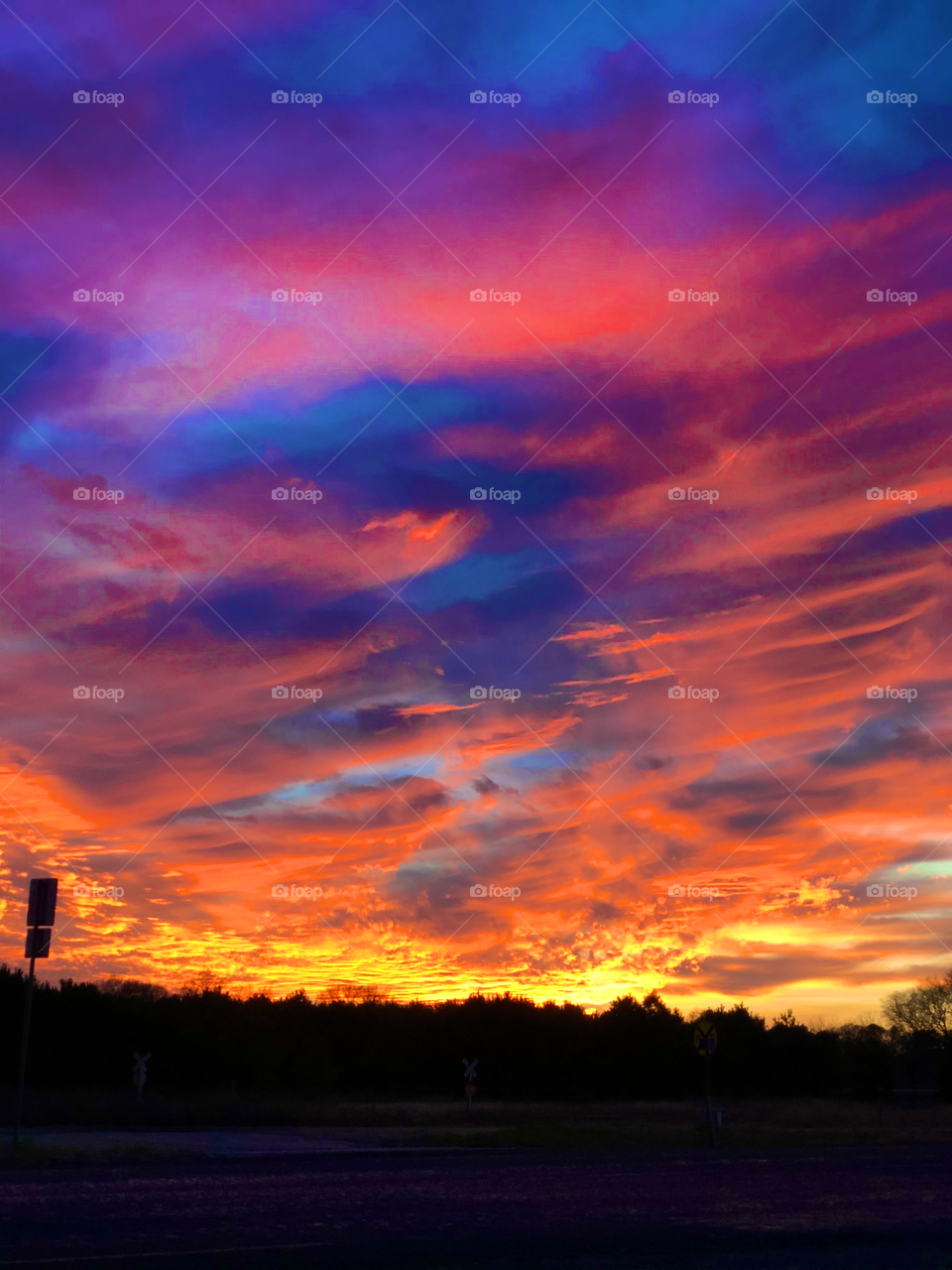 Kaleidoscopic sunset.