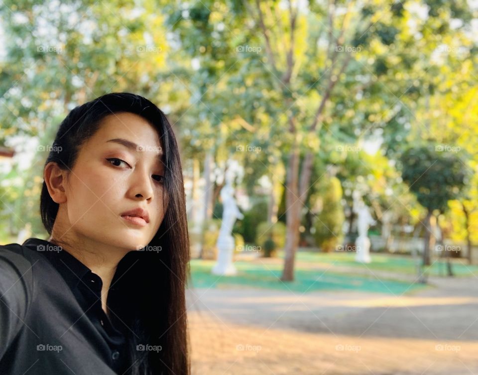 One chilly day at late afternoon 