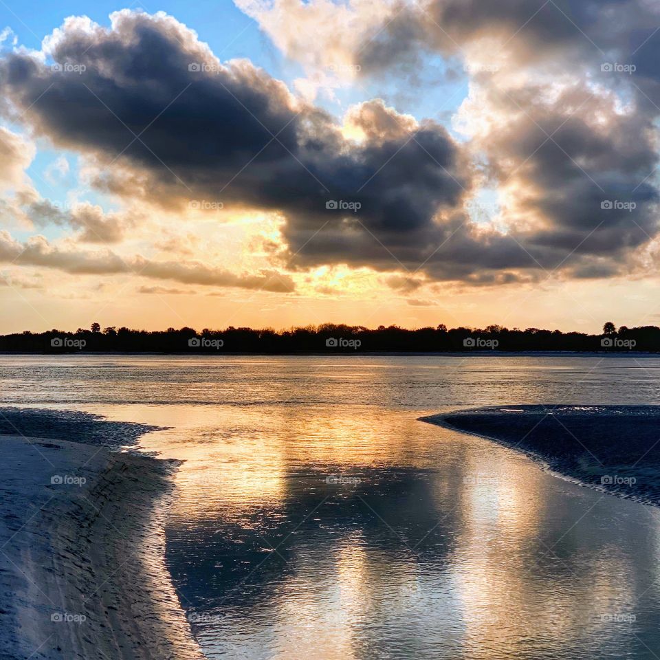 Sunset at Matanzas Inlet