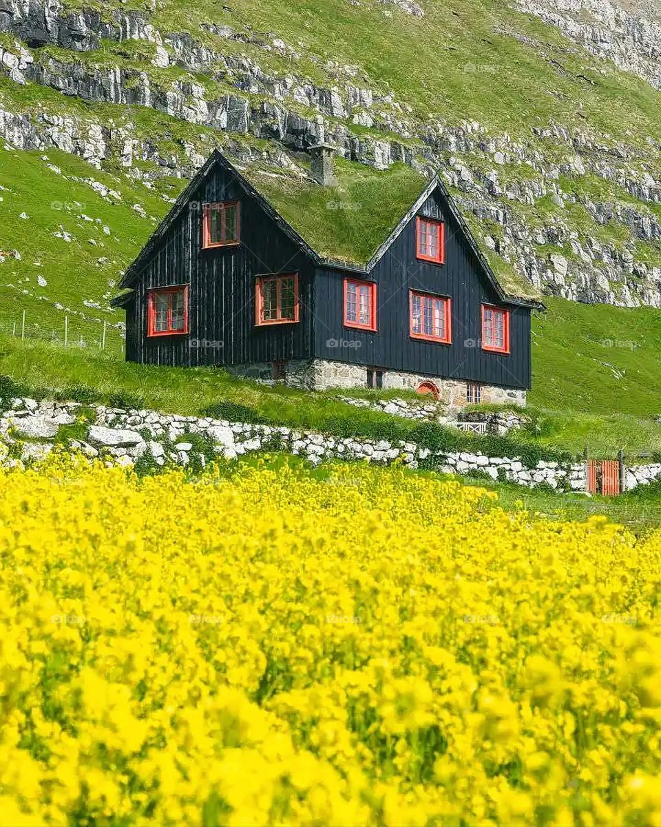 Glory be to God, the magnificent and picturesque view and the natural green trees are a view that is nothing more wonderful than it