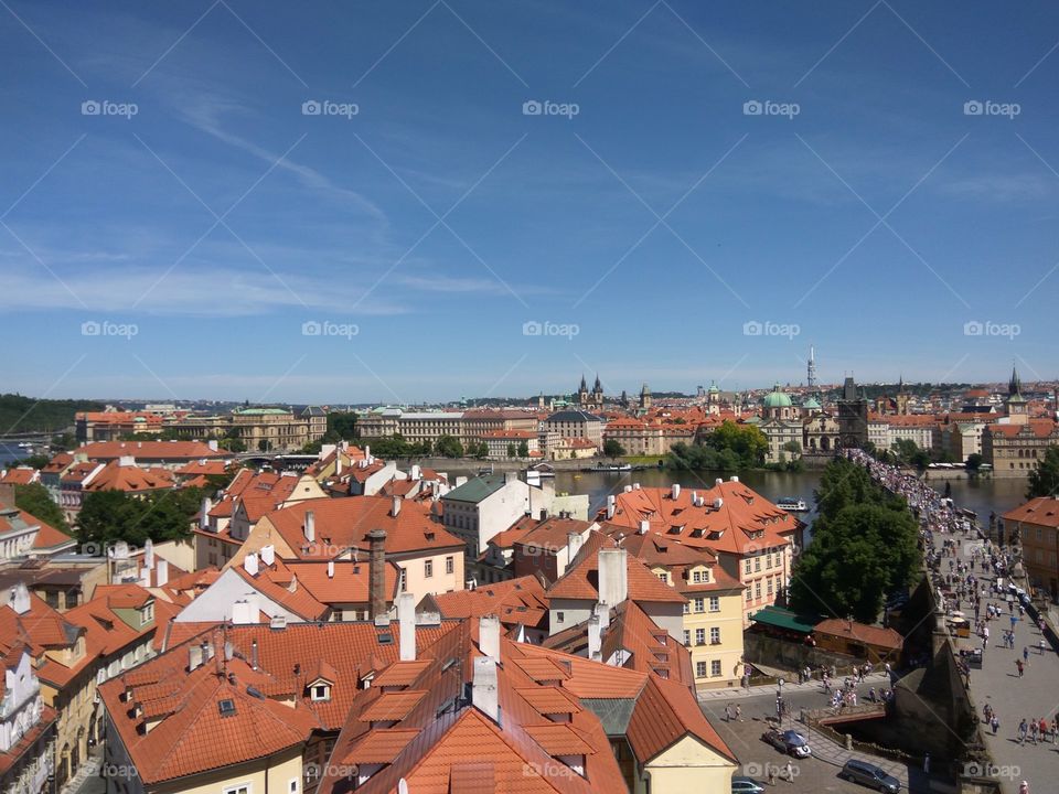 Prague at sunny day.