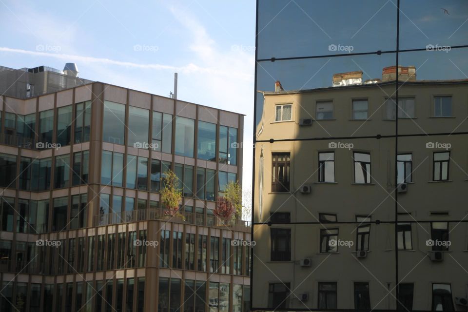 Building in the building reflection