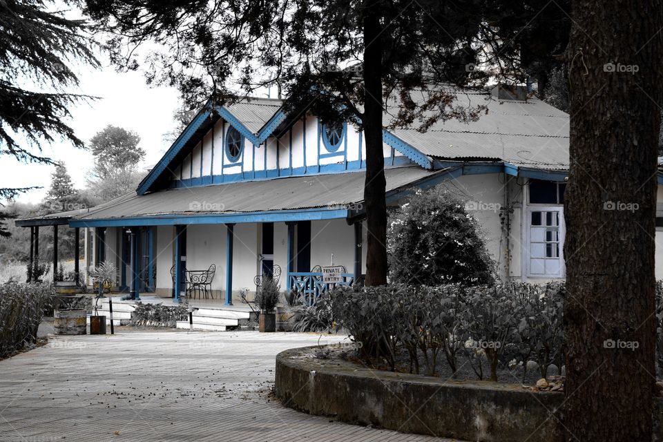 vintage cottage. saw this cottage next to the wood cottage I was living during my trip to a hill station. from that time it has stayed