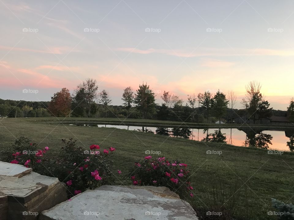 Autumn reflections, Harpersfield Ohio