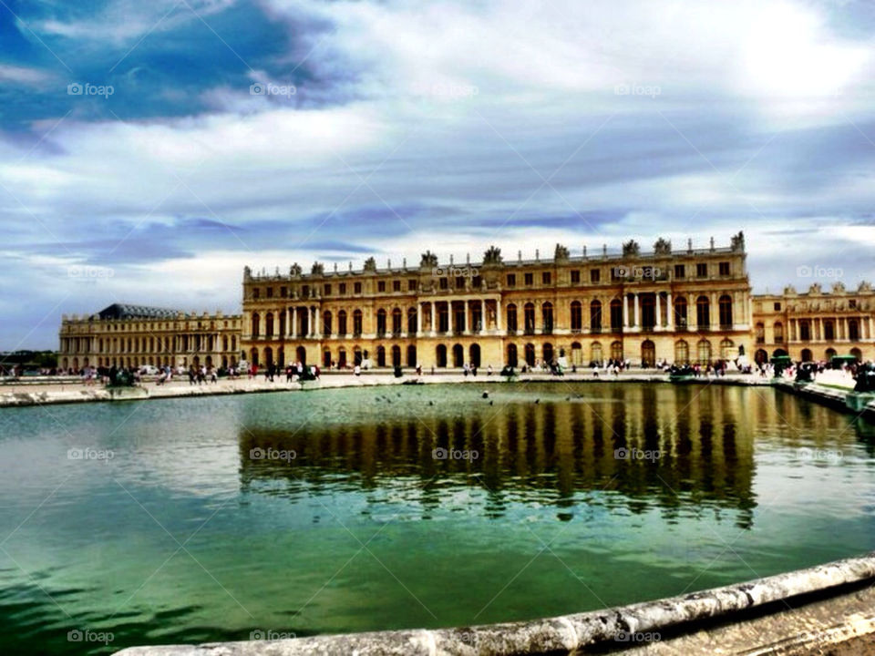 clouds tourism reflection france by llotter