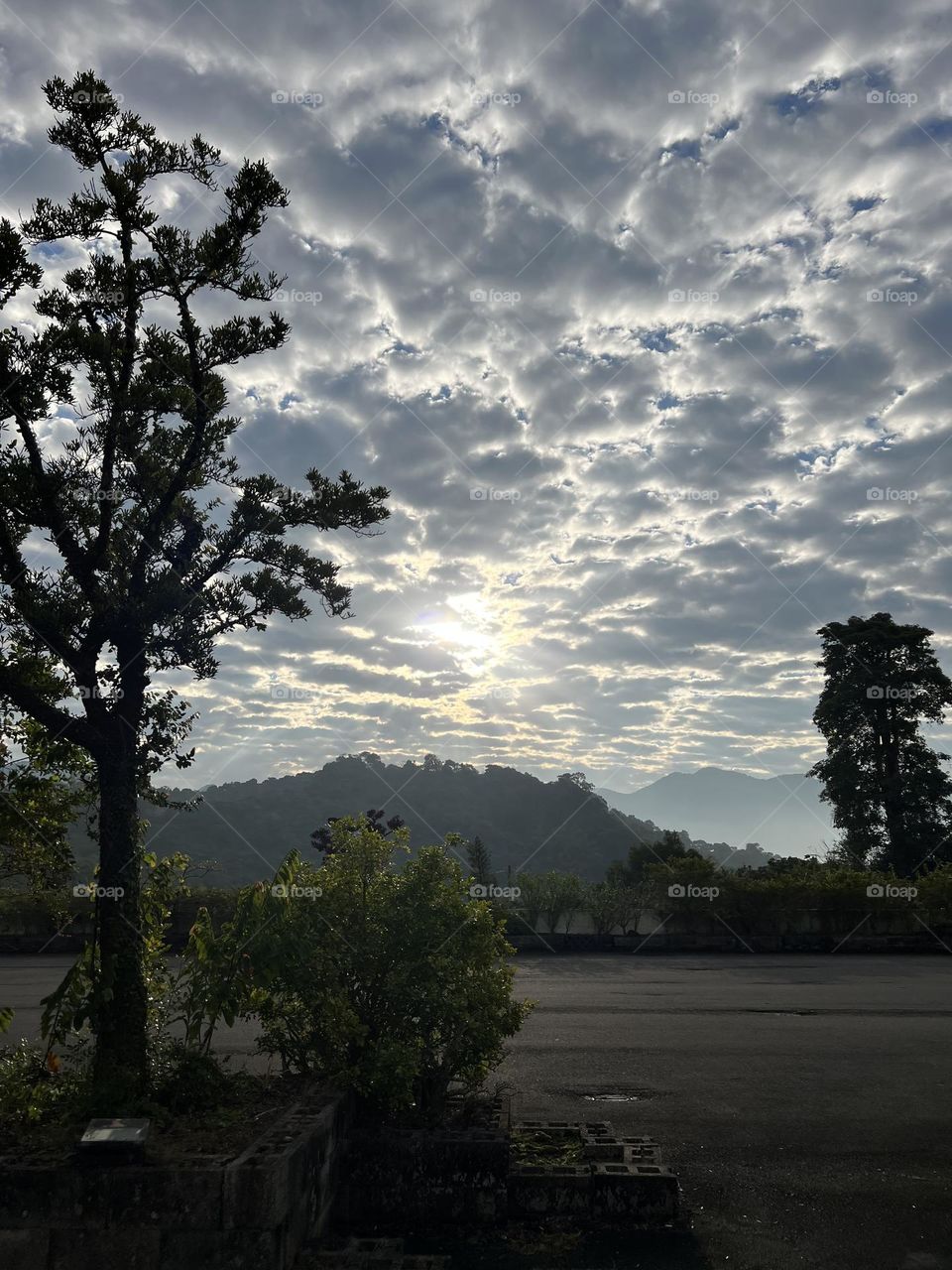 Mountain and the sky