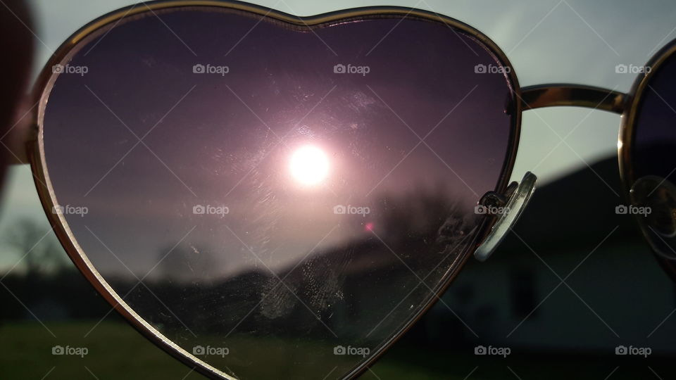 The Sky Through Heart Shaped Glasses
