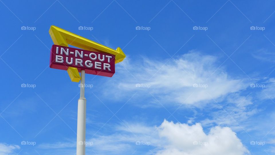 In N Out Burger sign