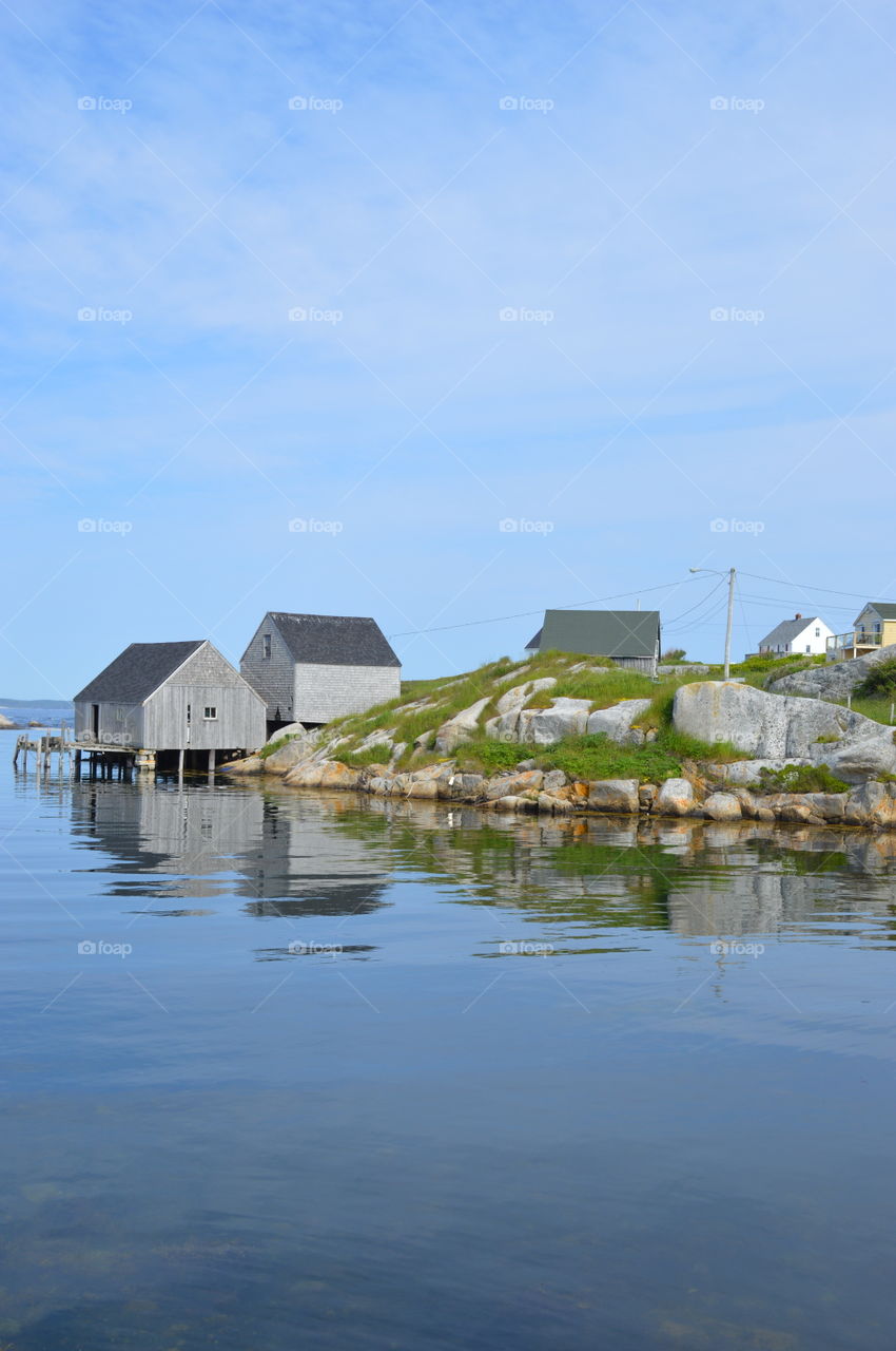 Fishing huts in Peggy’s Cove 