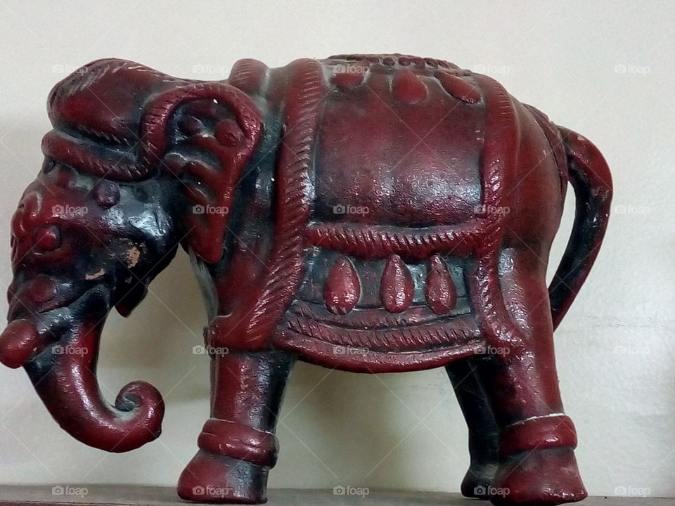 artificial send elephant show piece
