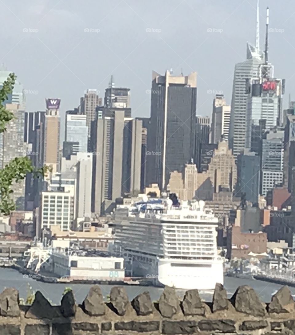 Manhattan Cruise Ship Dock Hudson River