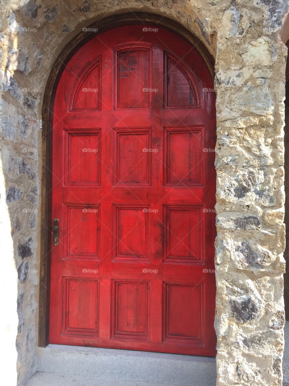 Red door. 