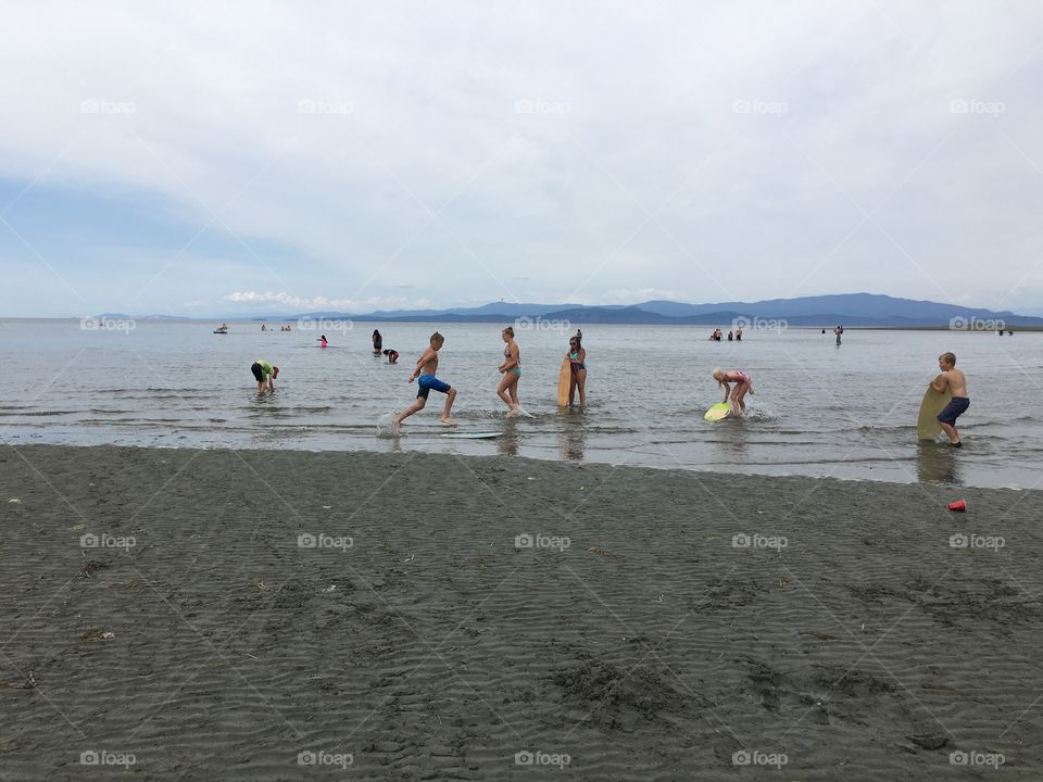 Surf's up on the beach