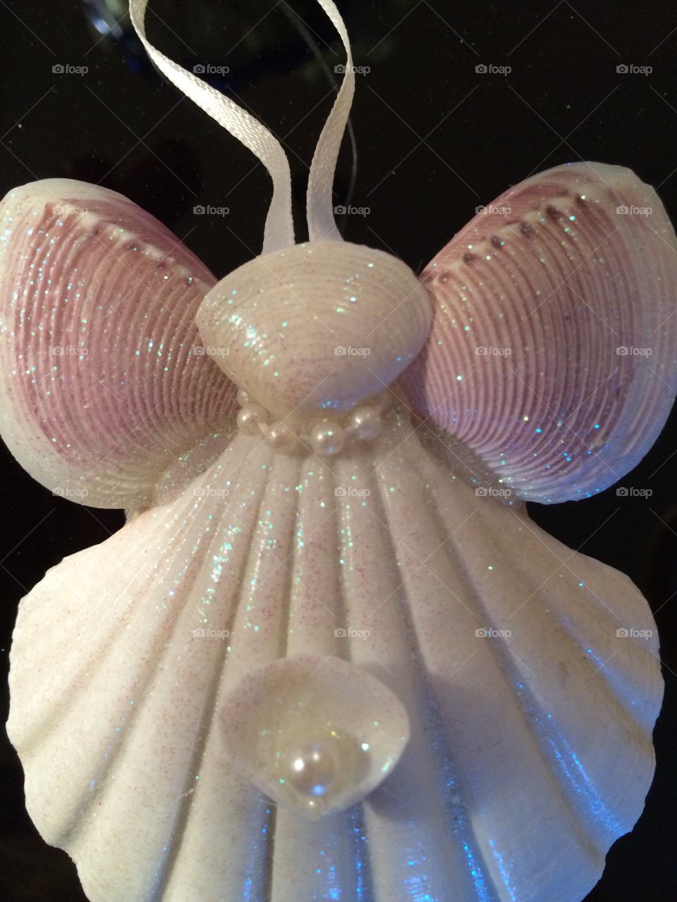 Shell angel ornament