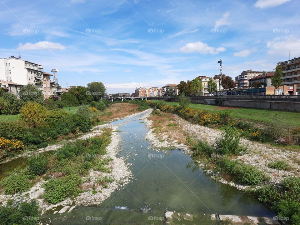 This river still had water, but drought is troubling Italy