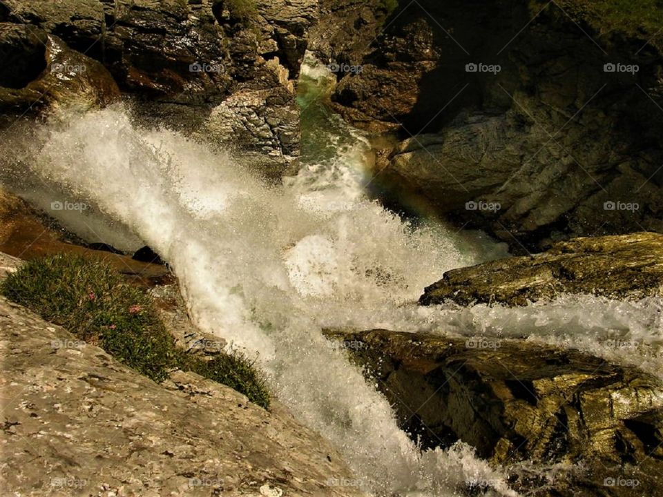 Waterfall, cirque d’Estaubé, French Pyrénées 