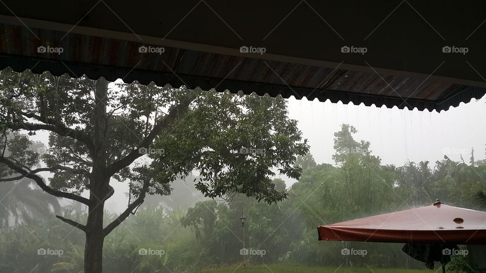 Downpour in Malaysia