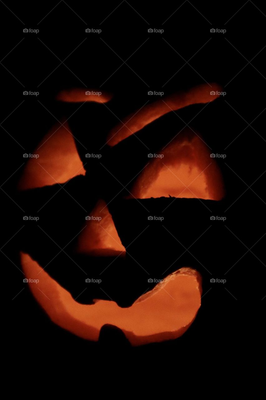 Lightning Halloween pumpkin 