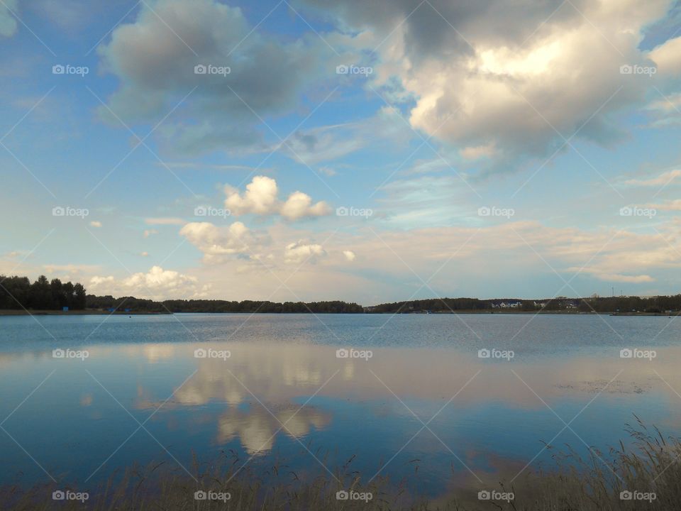 Water, Lake, Landscape, No Person, Reflection