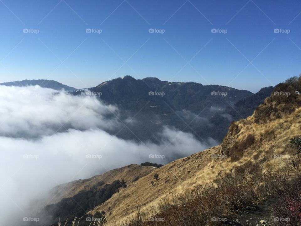 Nepal trekking in Himalayas