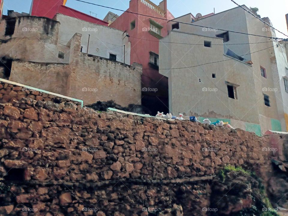 Old building in village Bhalil of morocco