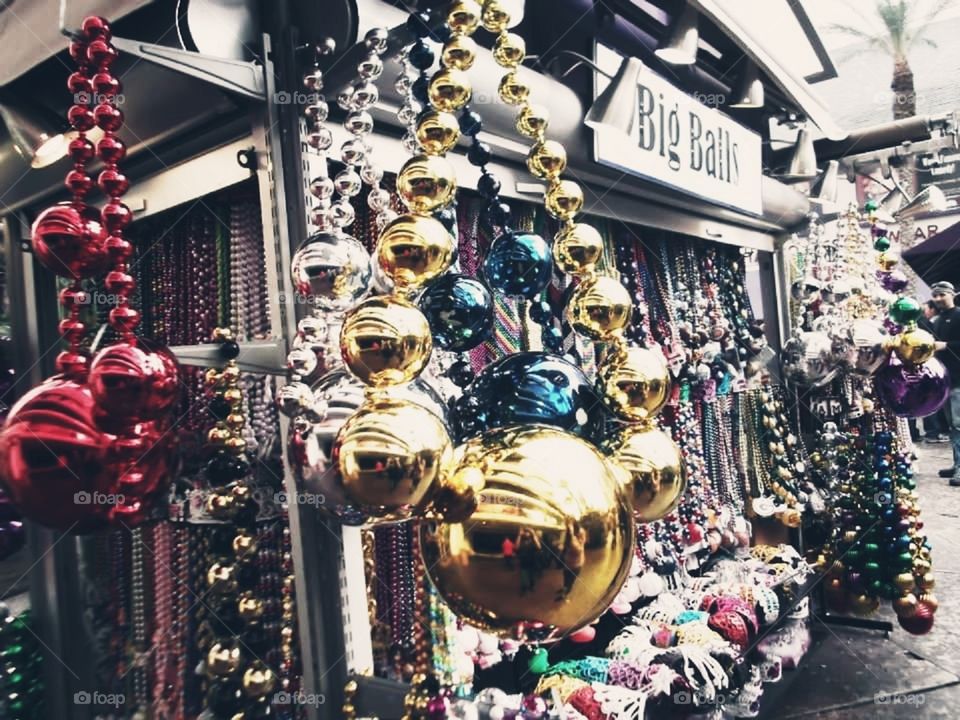 Giant Mardi Gras Beads