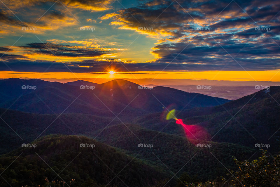 Scenic view of sunset