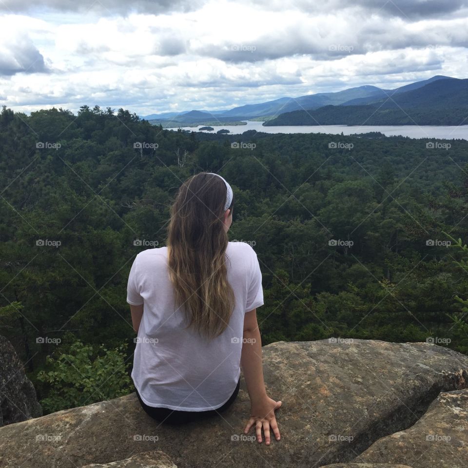 Landscape, Girl, People, Nature, Mountain