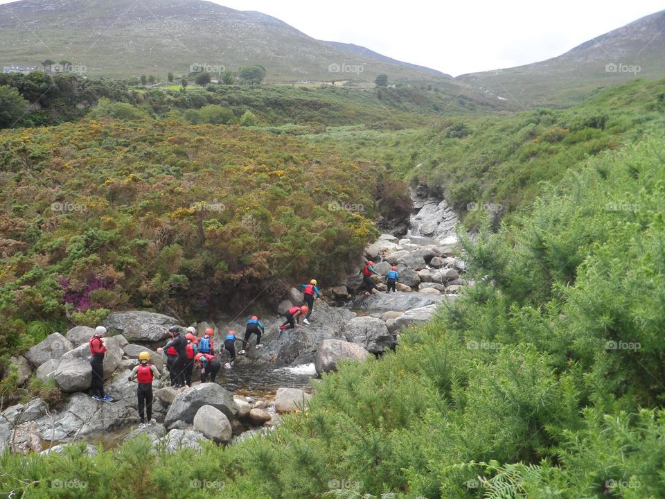 Mountains, next to rivers, everything