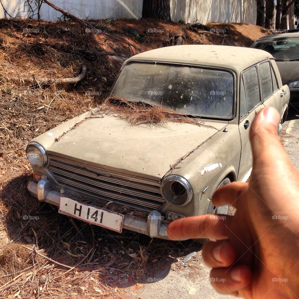 Old car in cyprus