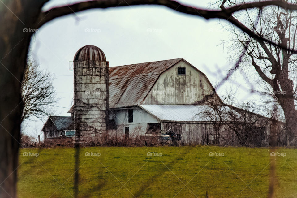 Old weathered barn
