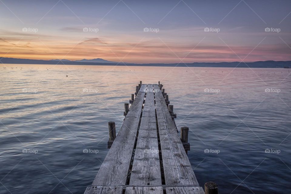 la strada verso il tramonto