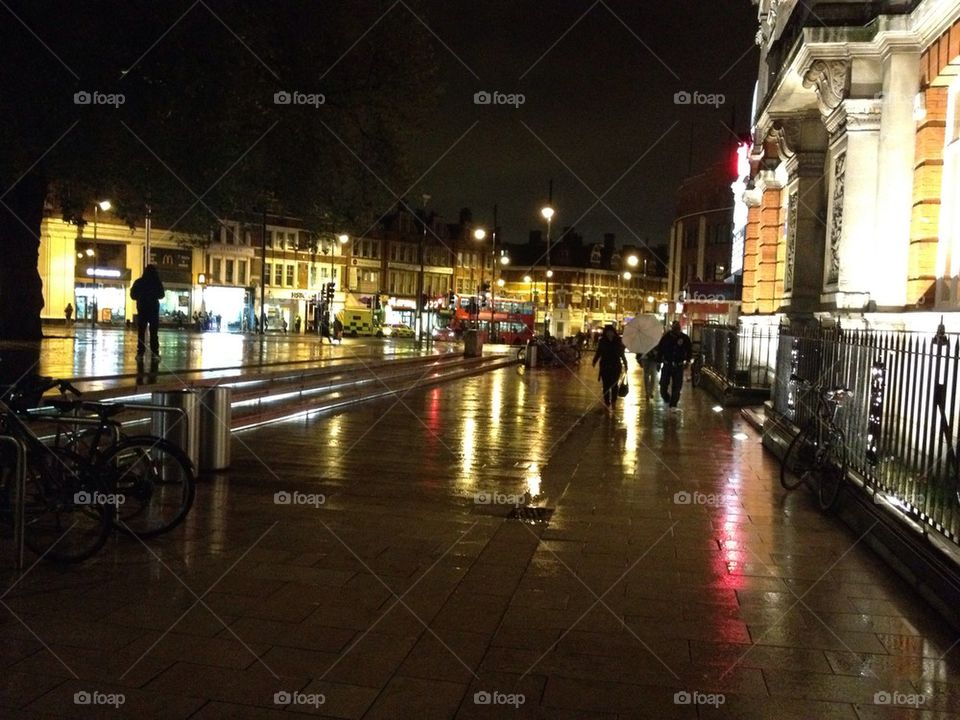 Brixton in the rain