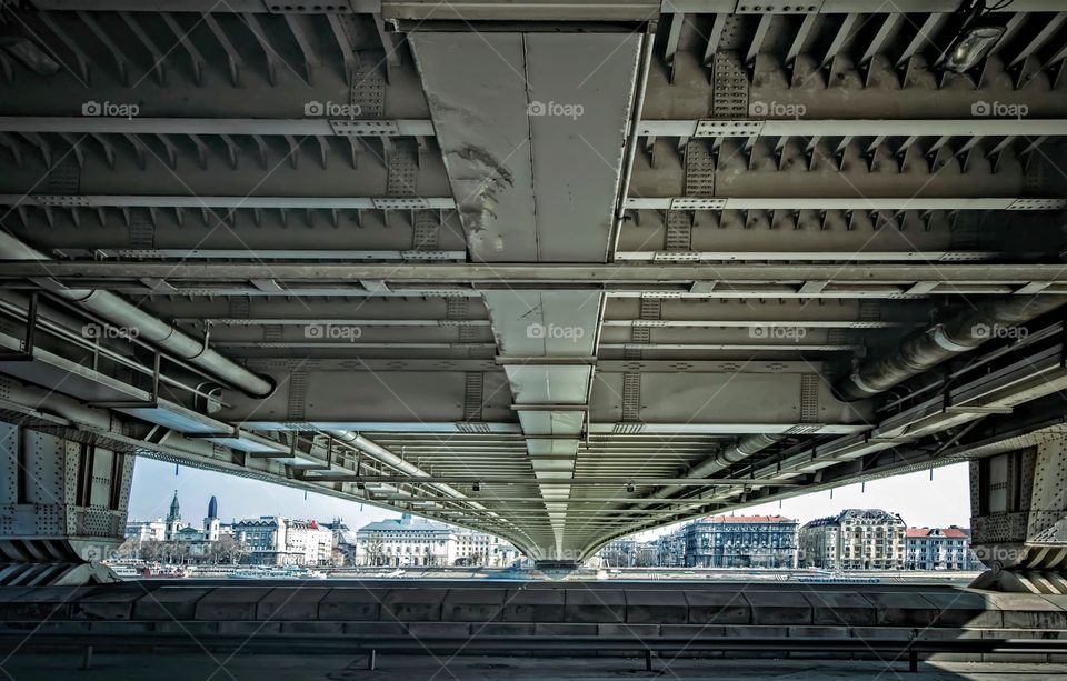 Under the bridge, Budapest 