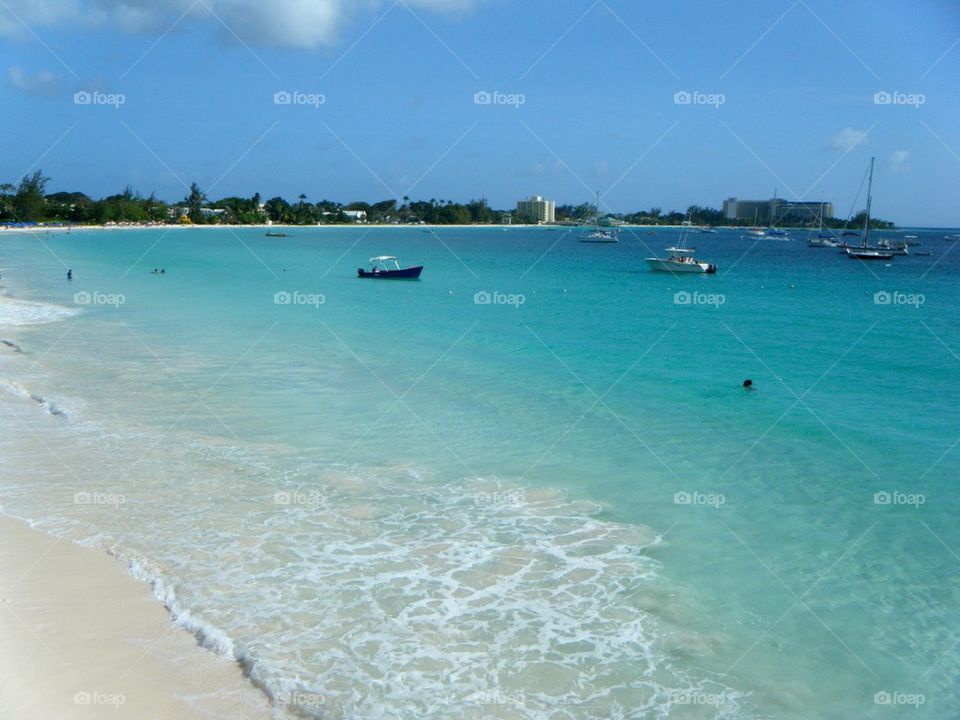 Beautifull beach, barbados, caribbean