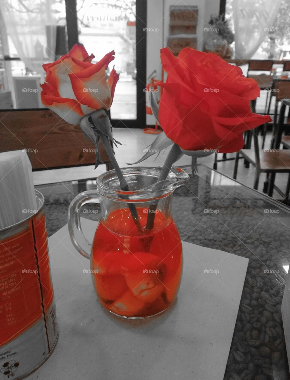 Rose rosse e ginger