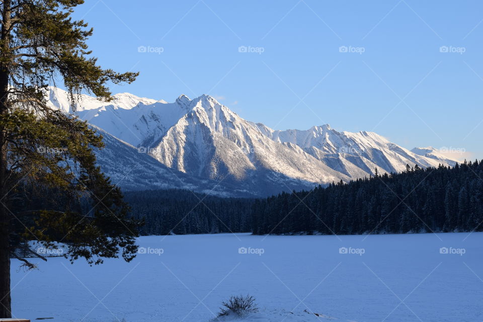 View of canadian rocky mountain