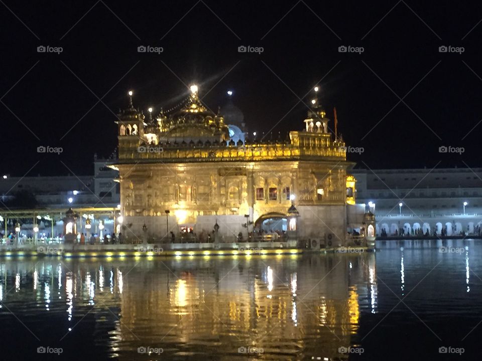The golden temple , Amritsar ! Reflection in the sea ! Taken from iPhone X 