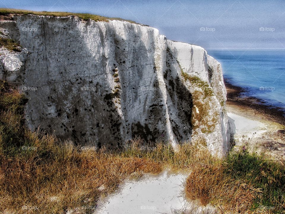 Cliffs. White cliffs of Dover 