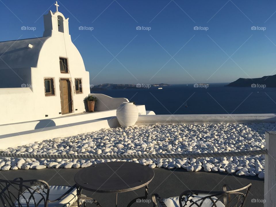 The chapel of santorini