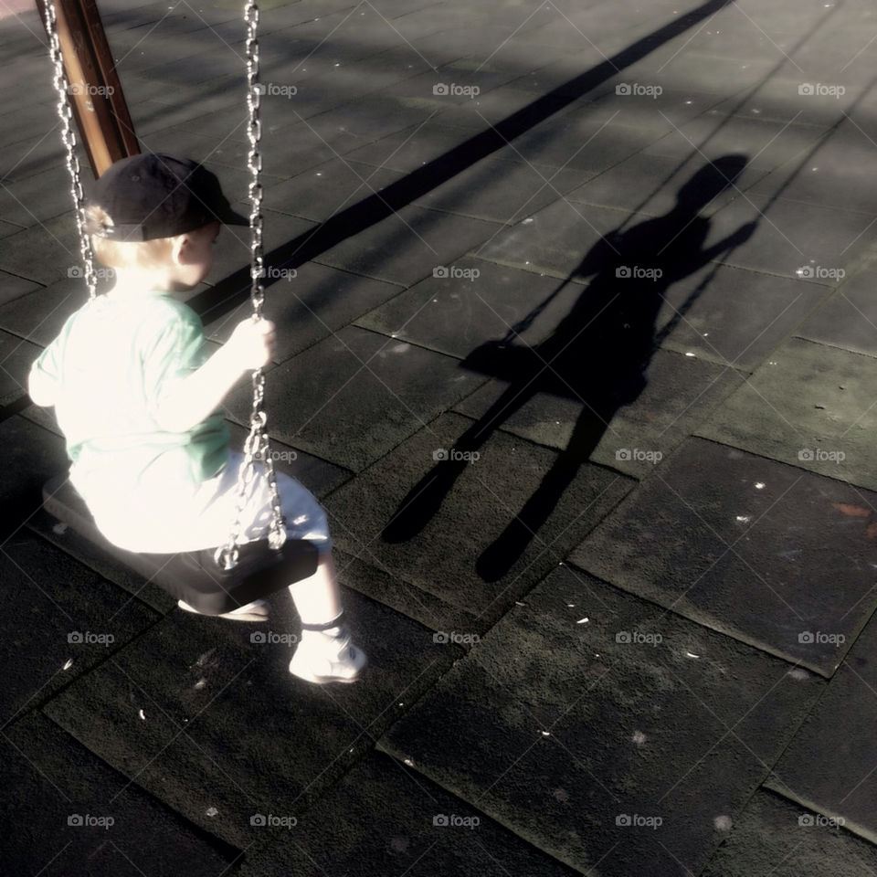 baby kid boy swing by inmacasado